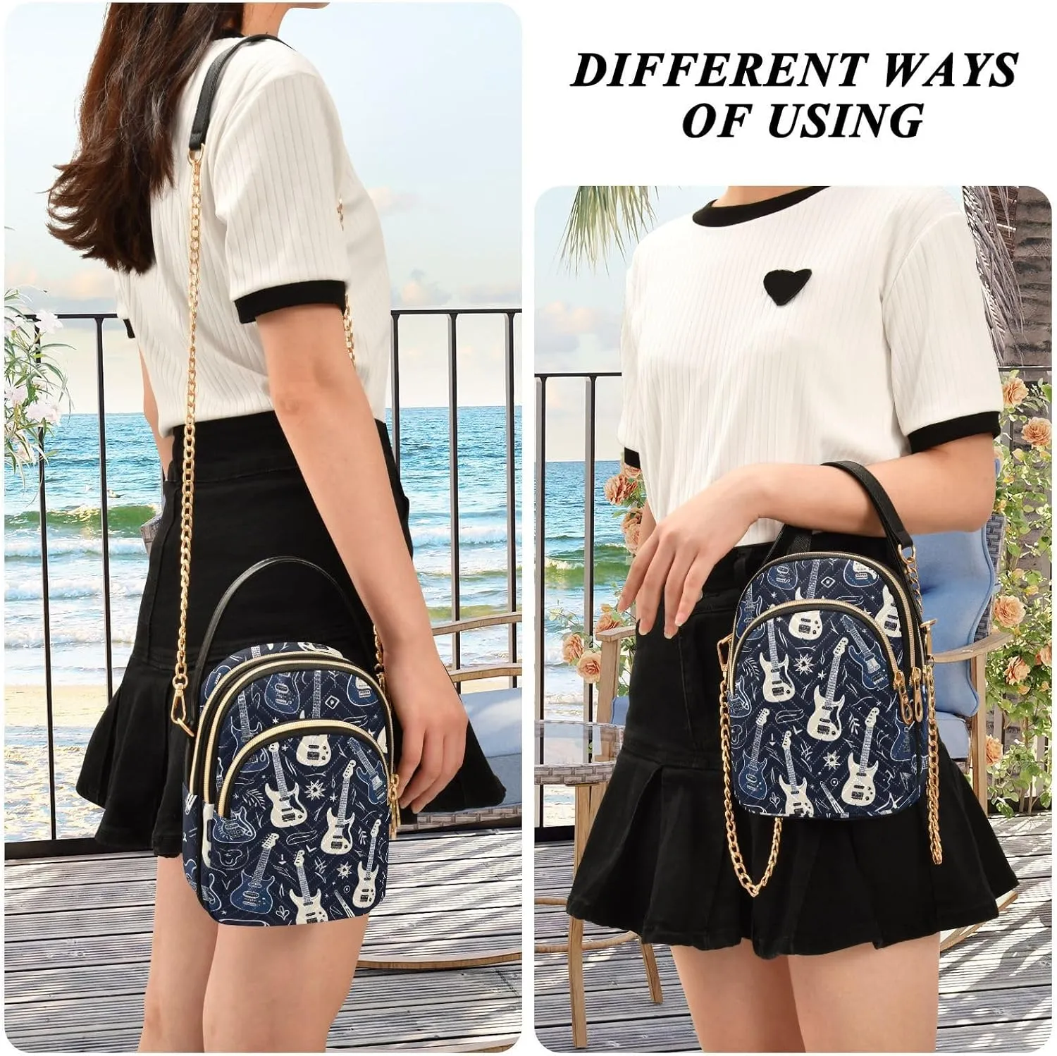 Christmas Ornaments Soldiers Set Women Crossbody Bags, Purse with Long Shoulder Strap, Stylish Crossbody Bags