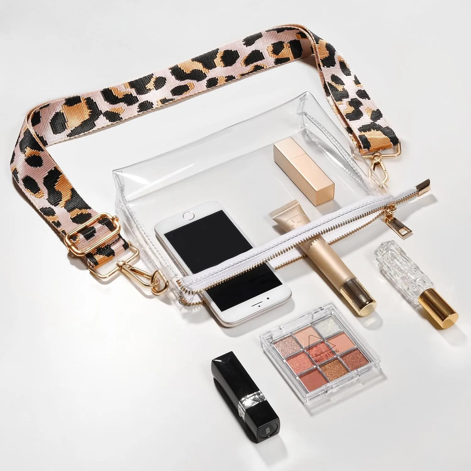 Clear Purse for Women - Stadium Approved Crossbody Bag, Small Stadium Bag for Concerts & Sports Events