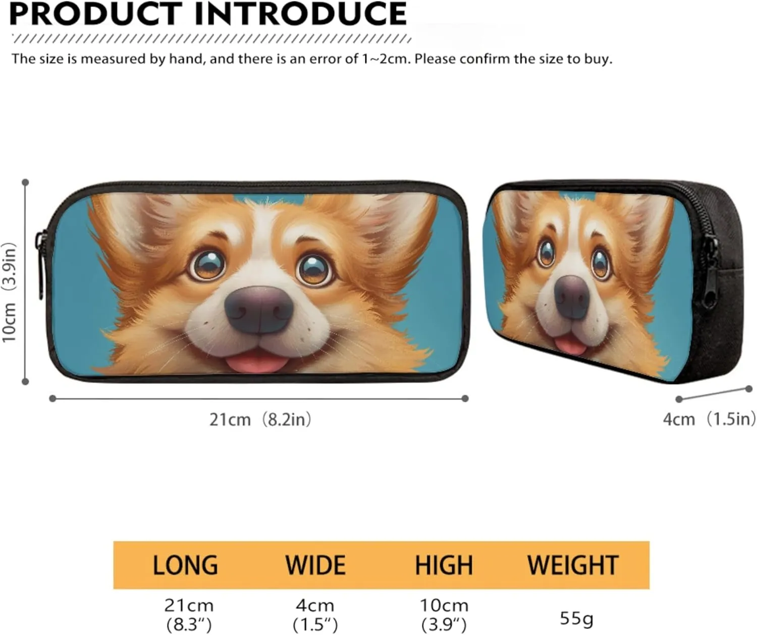 CLOHOMIN Corgi Backpack with Lunch Box for Kids Boys Dog Book Bags for Girls 10-12 Years Old, School Bag with Lunch Bag Set of 4 Cute Bookbag and Lunch Tote Pencil Case Water Bottle Bag, Blue