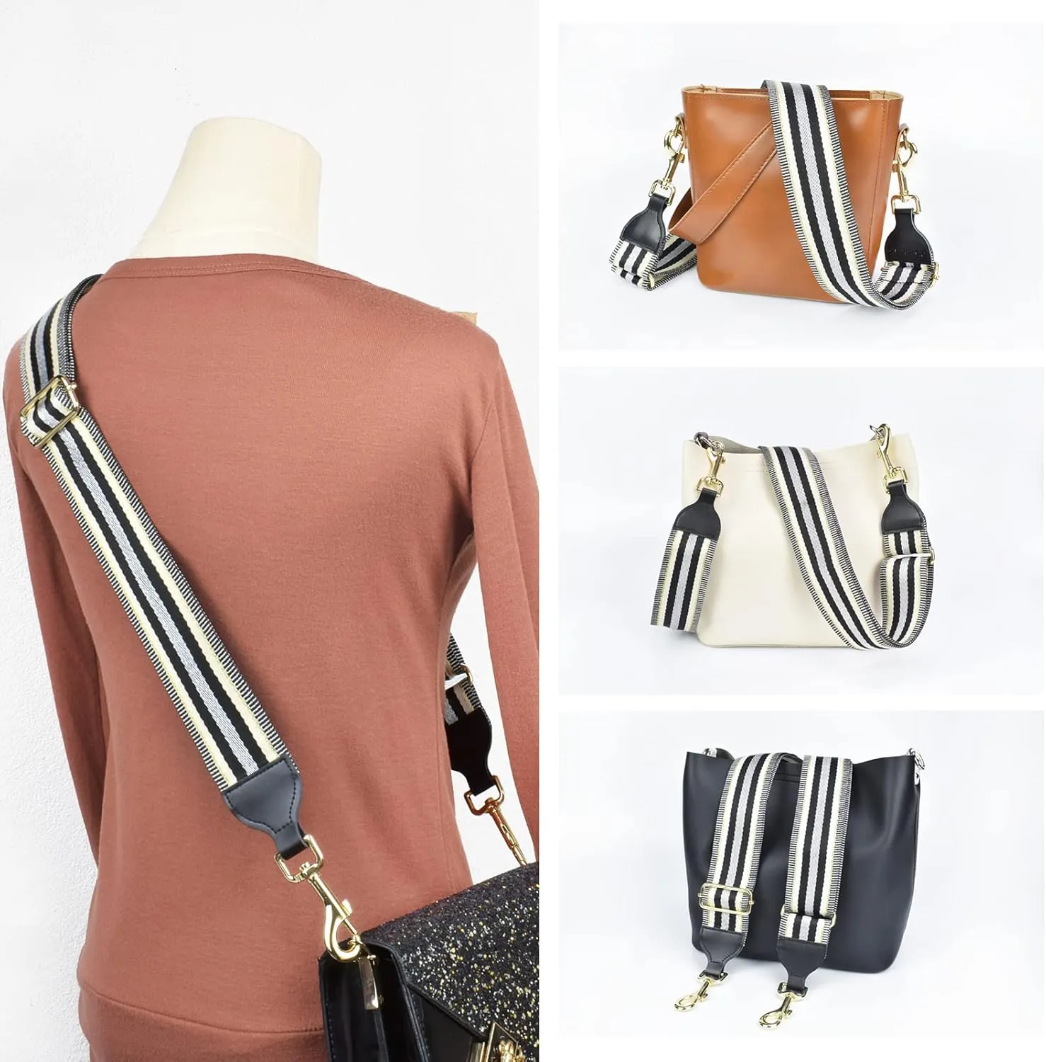 CLOUDMUSIC Handbag Strap Replacement Shoulder Crossbody Strap Purse Strap For Women Girls