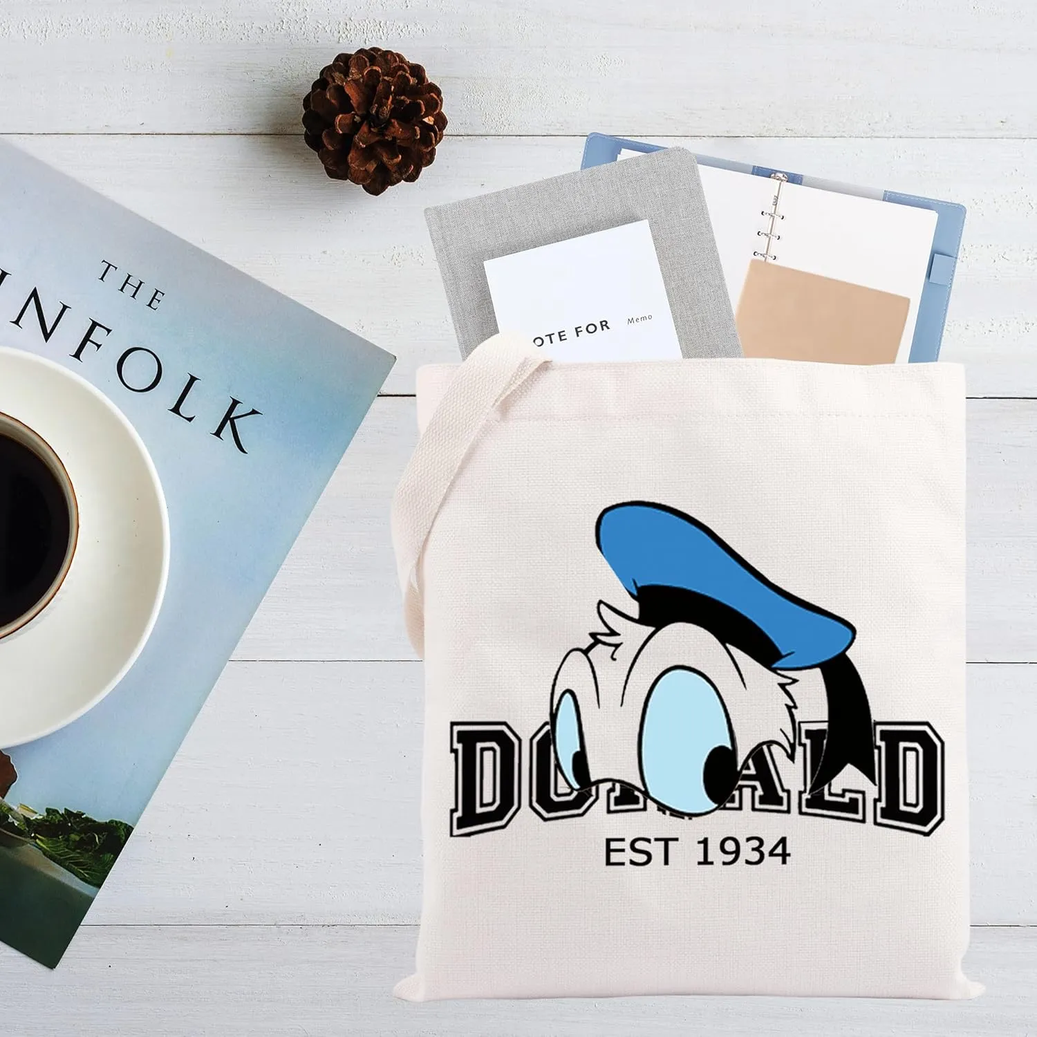 CMNIM Funny Donld Inspired Gift Duck Makeup Bag Duck Lover Gift- Don-ld Est 1934 Pouch Bag for Best Friend Friendship Gifts