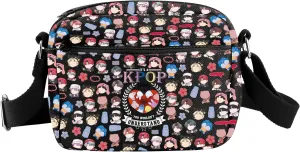 CMNIM Korean Gifts Bangtan B-ys Crossbody Bag K-Pop Characters Shoulder Bag for K-Pop Fans Gift Korean Group Travel Purse