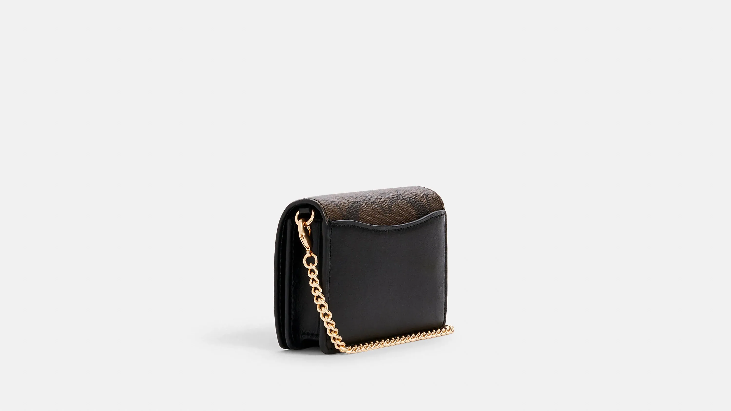 COACH SIGNATURE LOGO MINI WALLET ON CHAIN