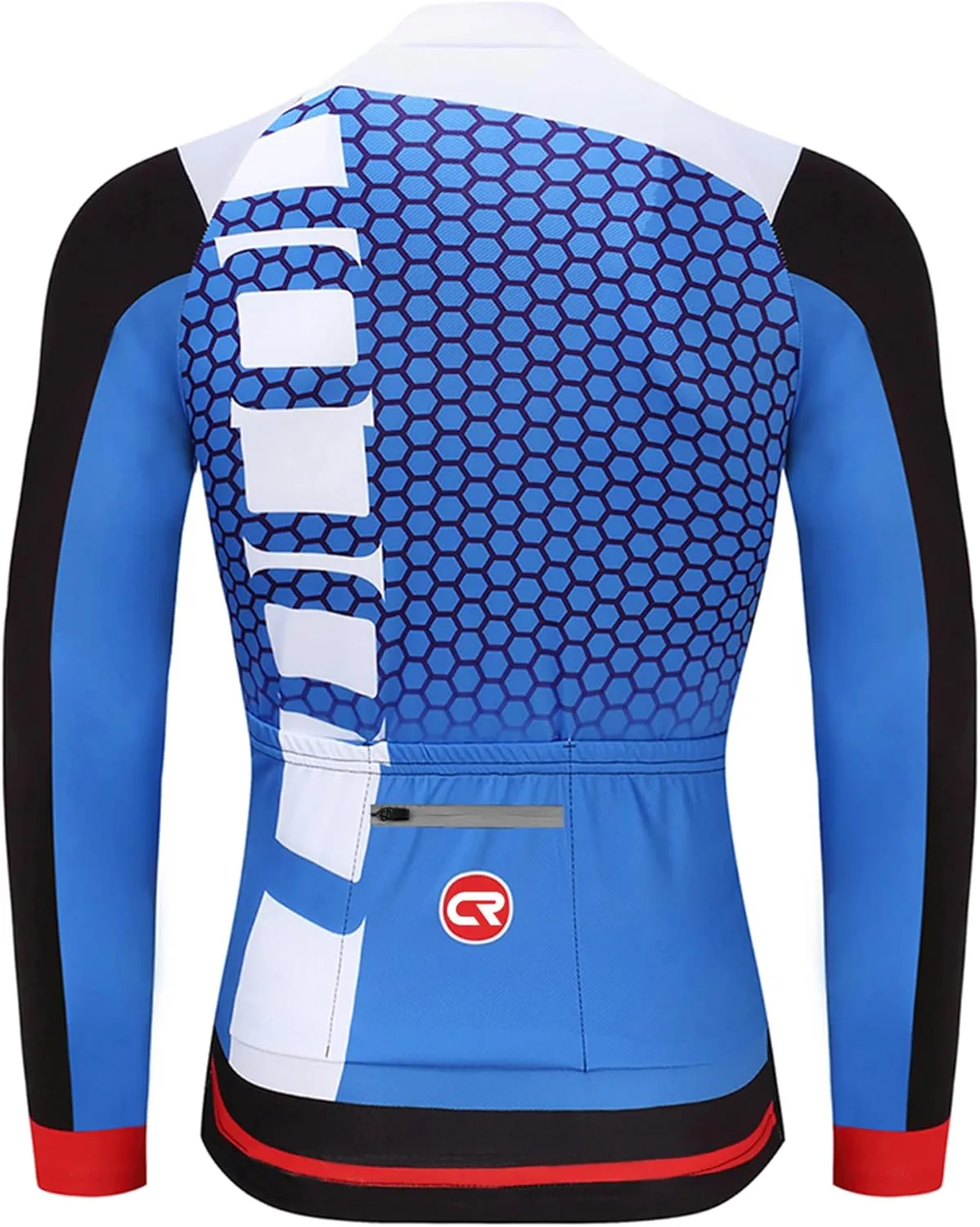 Coconut Ropamo CR Long Sleeve Cycling Jersey Mens, 3 1 Zipper Pockets Bicycle Tops Quick Dry Breathable Biking Shirt