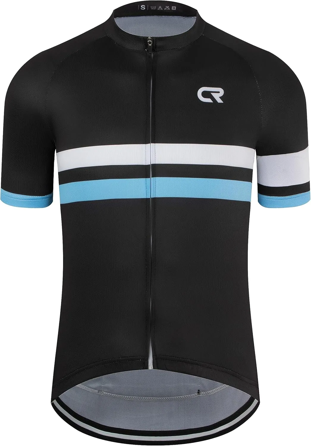 Coconut Ropamo CR Mens Cycling Jersey Short Sleeve Road Bike Shirt with 3 1 Zipper Pockets Breathable Quick Dry
