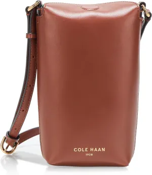 Cole Haan Clarisse Phone Crossbody, Dark Cuoio