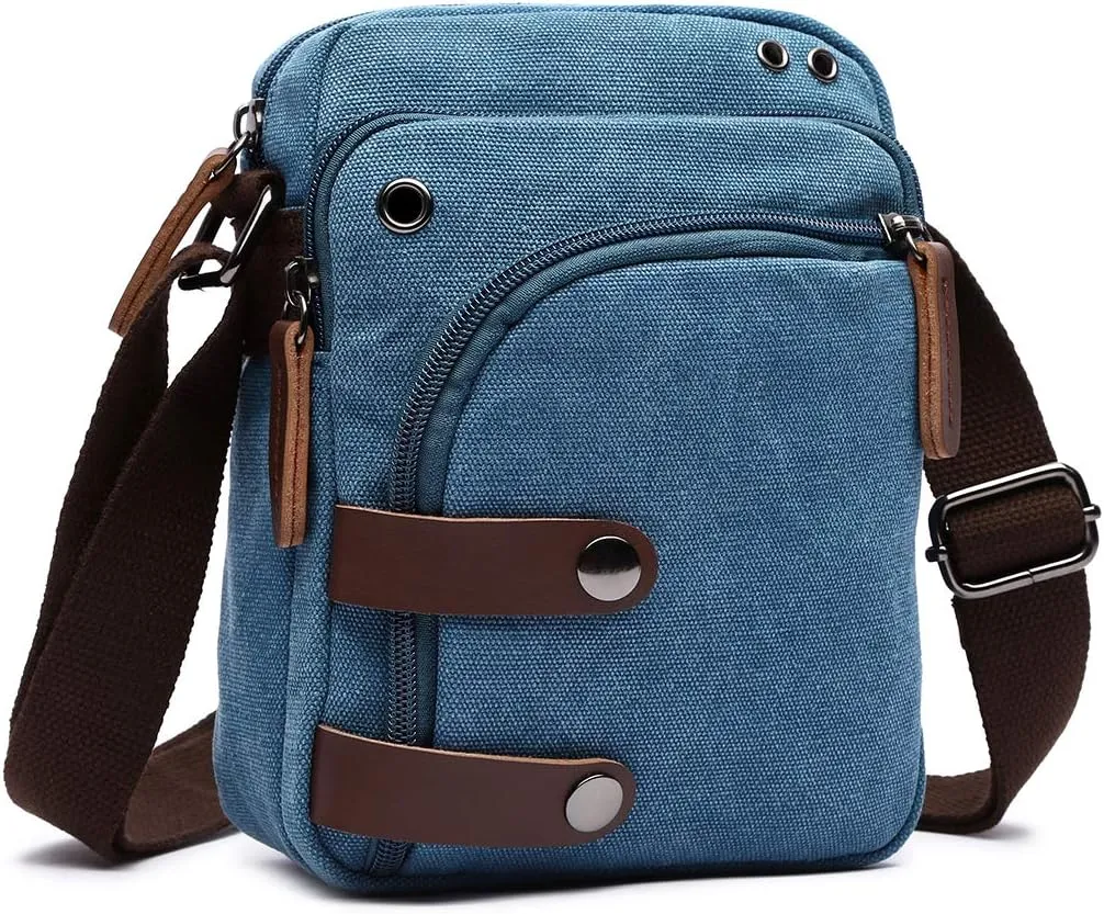 Collsants Mini Crossbody Bags for Women and Men - Small Purses and Handbags - Travel Bag - Canvas Shoulder Purse