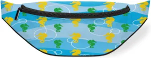 Colorful Seahorse Fanny Pack for Women Men Waist Pack Crossbody Bag with Adjustable Belt for Travel Hiking Running Cycling Festivals