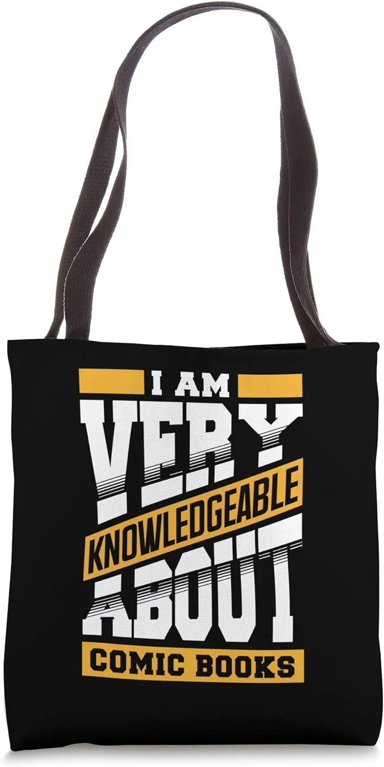 Comic Book Expert Knowledgeable Fan Nerd Life Tote Bag