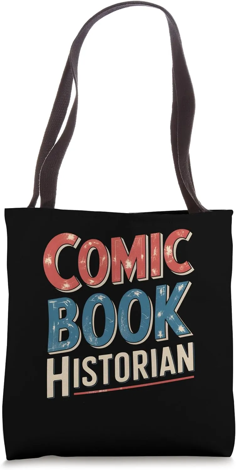 Comic Book Historian Vintage Comic Book Collector Tote Bag
