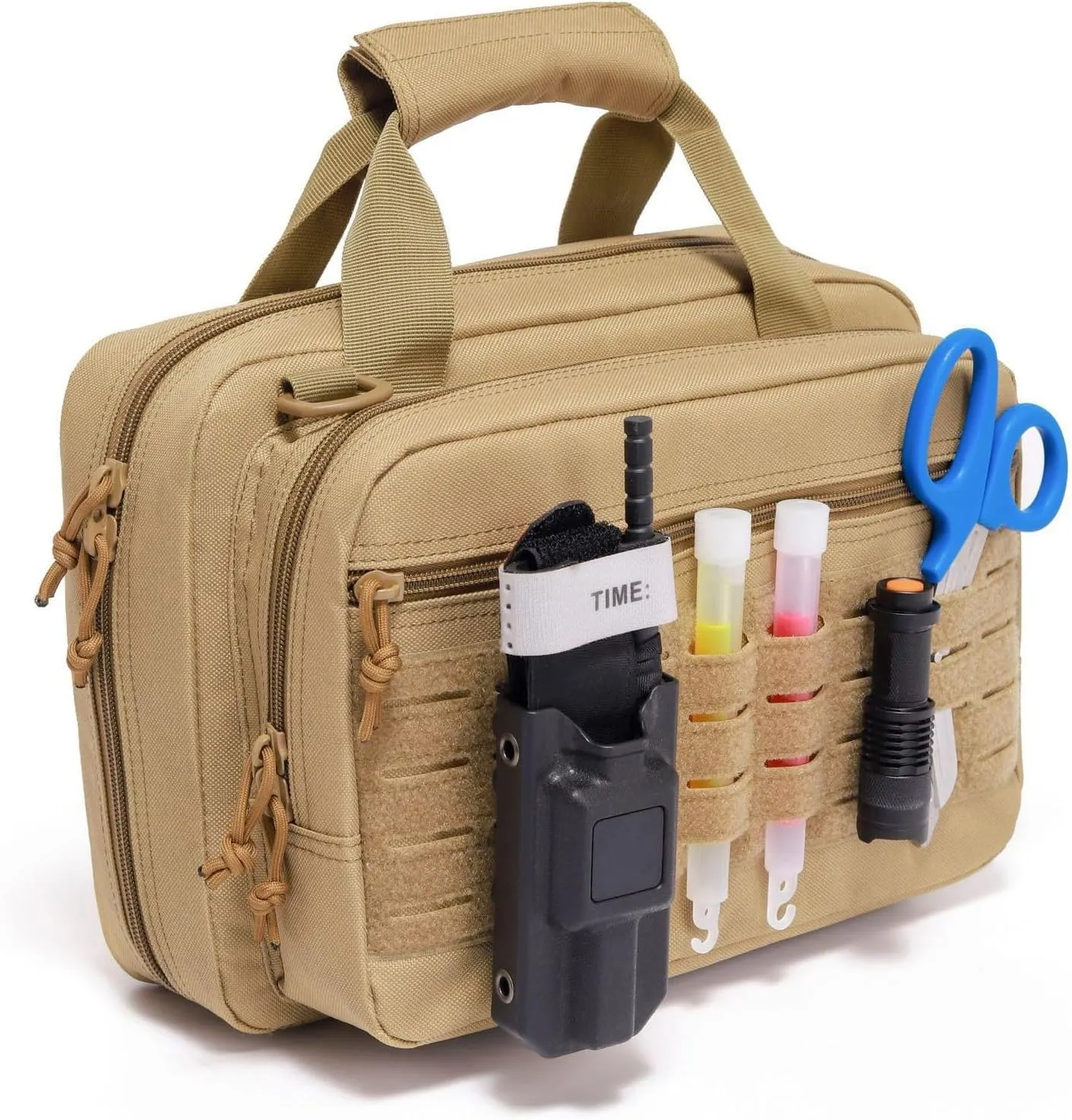 Concealed Carry Pistol Case - Water-Resistant Soft Gun Storage Bag with Lockable Compartments, Compact CCW Crossbody Pack for Range & Everyday Use