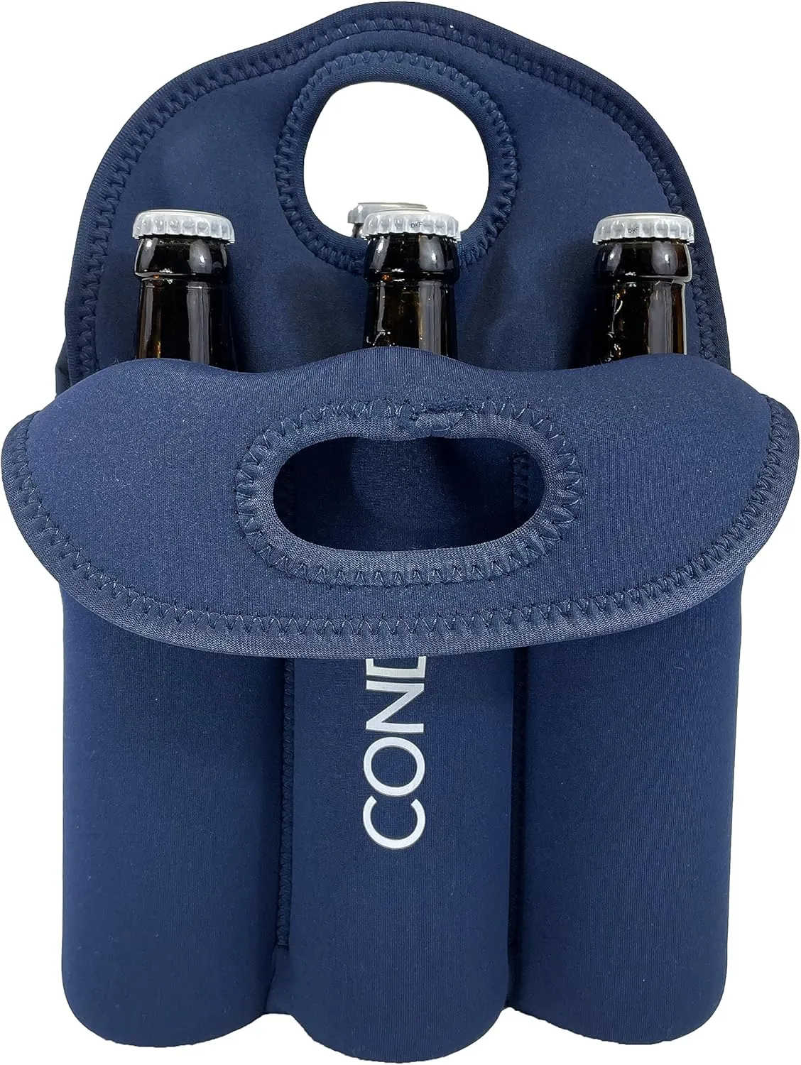 CONDO Beer or Soda Tote Bag, Neoprene Bottle Holder, Insulated Refreshment Carrier - Small