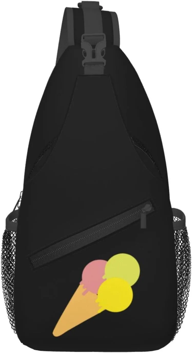 Cone Crossbody Bags For Women Men Chest Backpack Gym Shoulder Bag Travel Outdoor Sports Casual Crossbody Bags