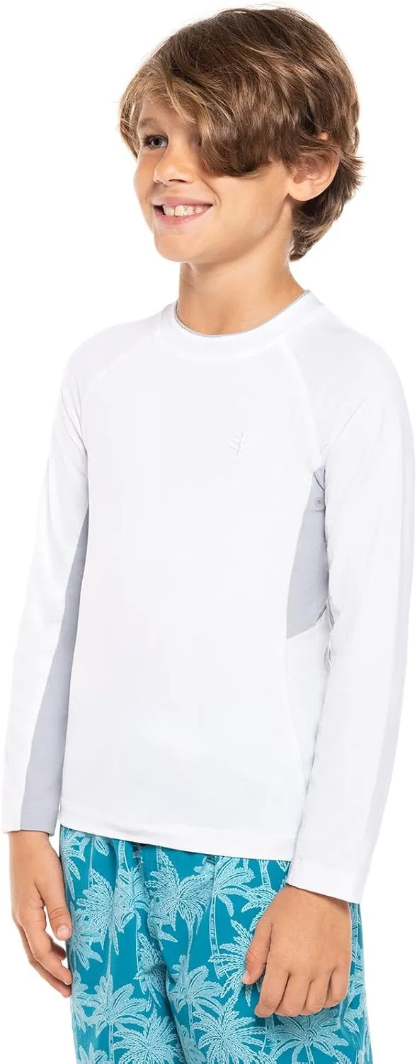 Coolibar UPF 50  Boy's Ultimate Long Sleeve Rash Guard - Sun Protective