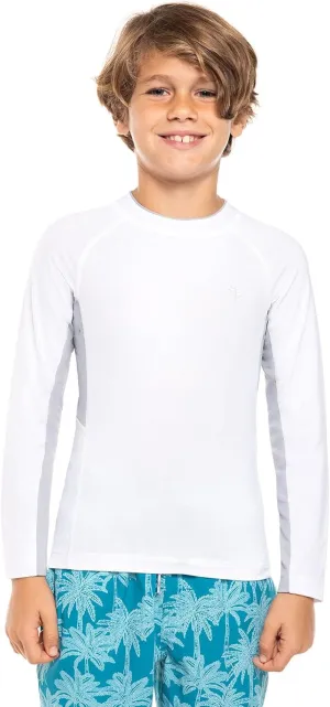 Coolibar UPF 50  Boy's Ultimate Long Sleeve Rash Guard - Sun Protective