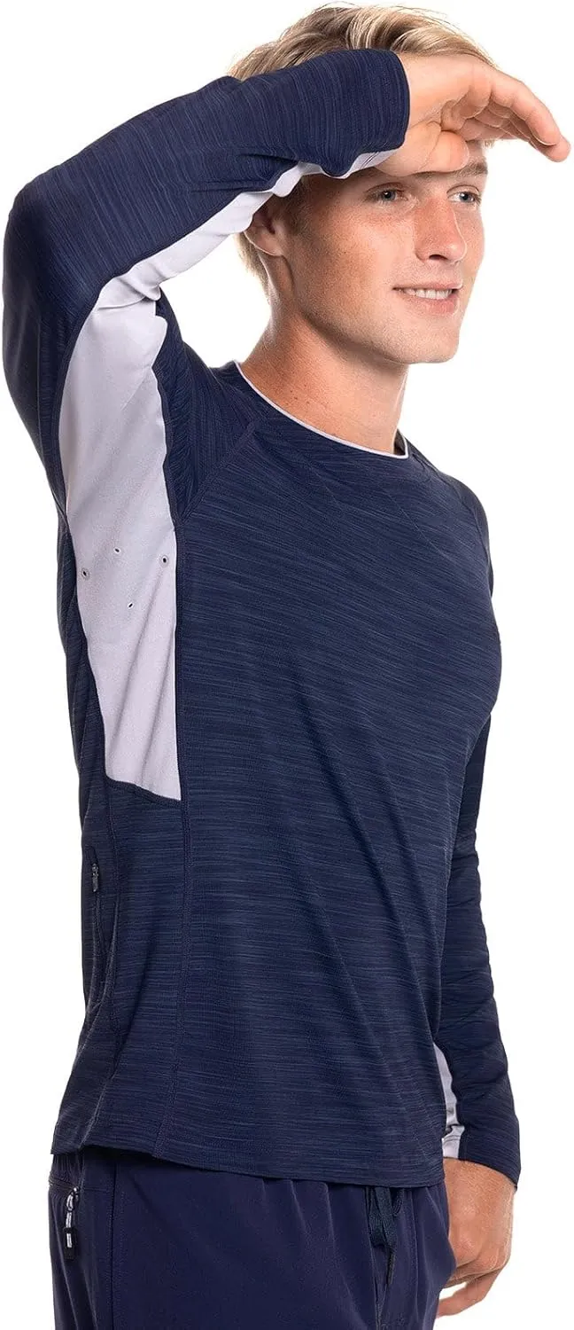 Coolibar UPF 50  Men's Ultimate Long Sleeve Rash Guard - Sun Protective