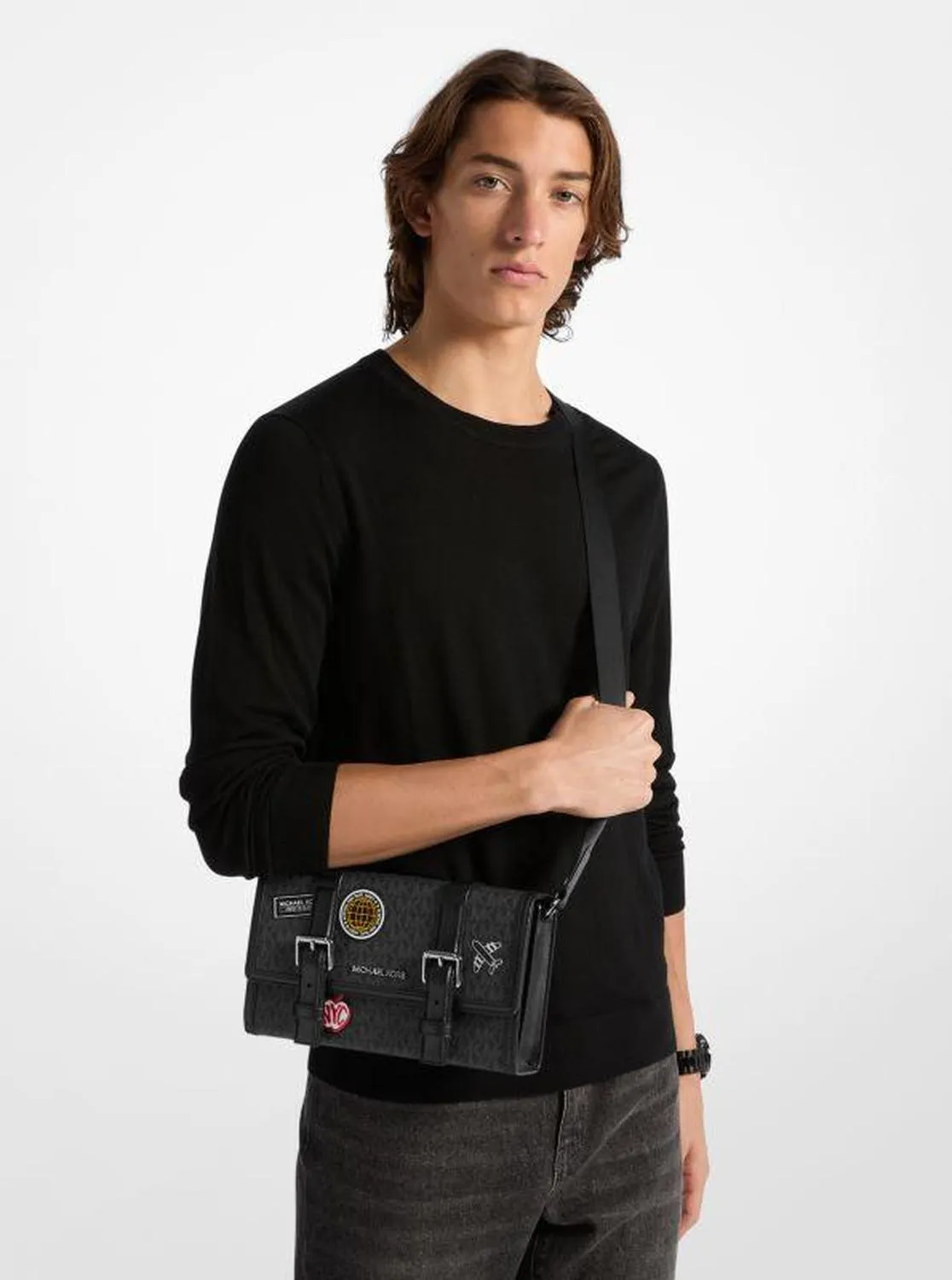 Cooper Embellished Signature Logo Trunk Crossbody Bag