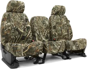 Coverking Custom Fit Seat Cover Designed for Select Ford Models: 1 Row, Neosupreme Fabric, Realtree MAX-5 Solid