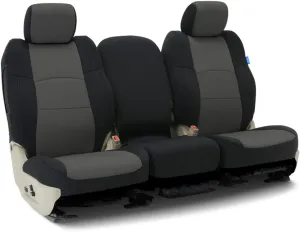 Coverking Custom Fit Seat Cover Designed for Select GMC Models: 1 Row, Neoprene Fabric, Medium Gray with Black Sides