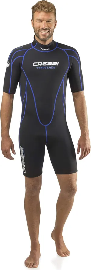 Cressi Shorty Men's Wetsuit for Water Activities in Warm Waters- Tortuga 2.5mm Premium Neoprene