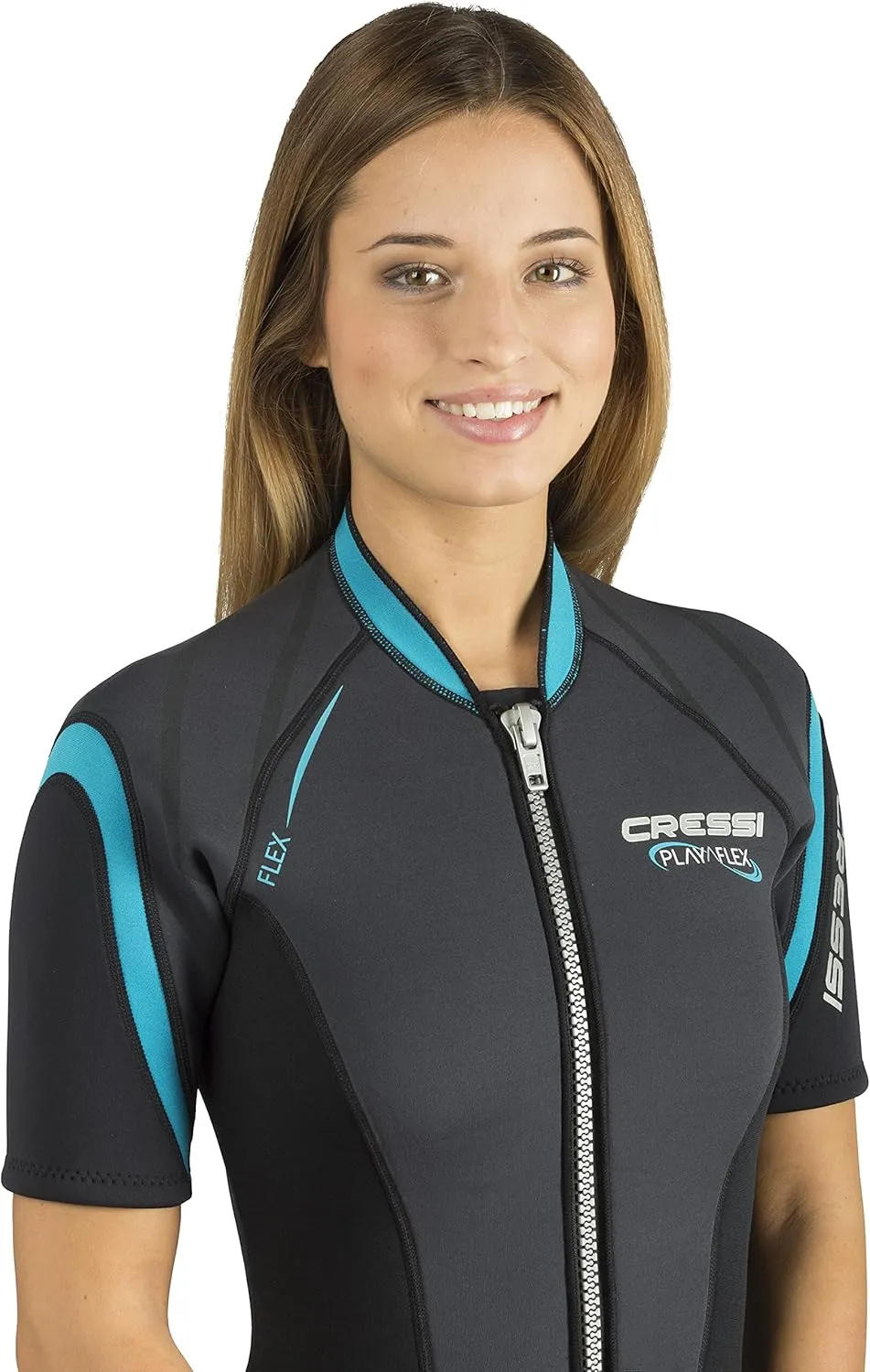 Cressi Shorty Women's Wetsuit for Scuba Diving, Snorkeling, Windsurfing -3 mm Neoprene - Playa Flex