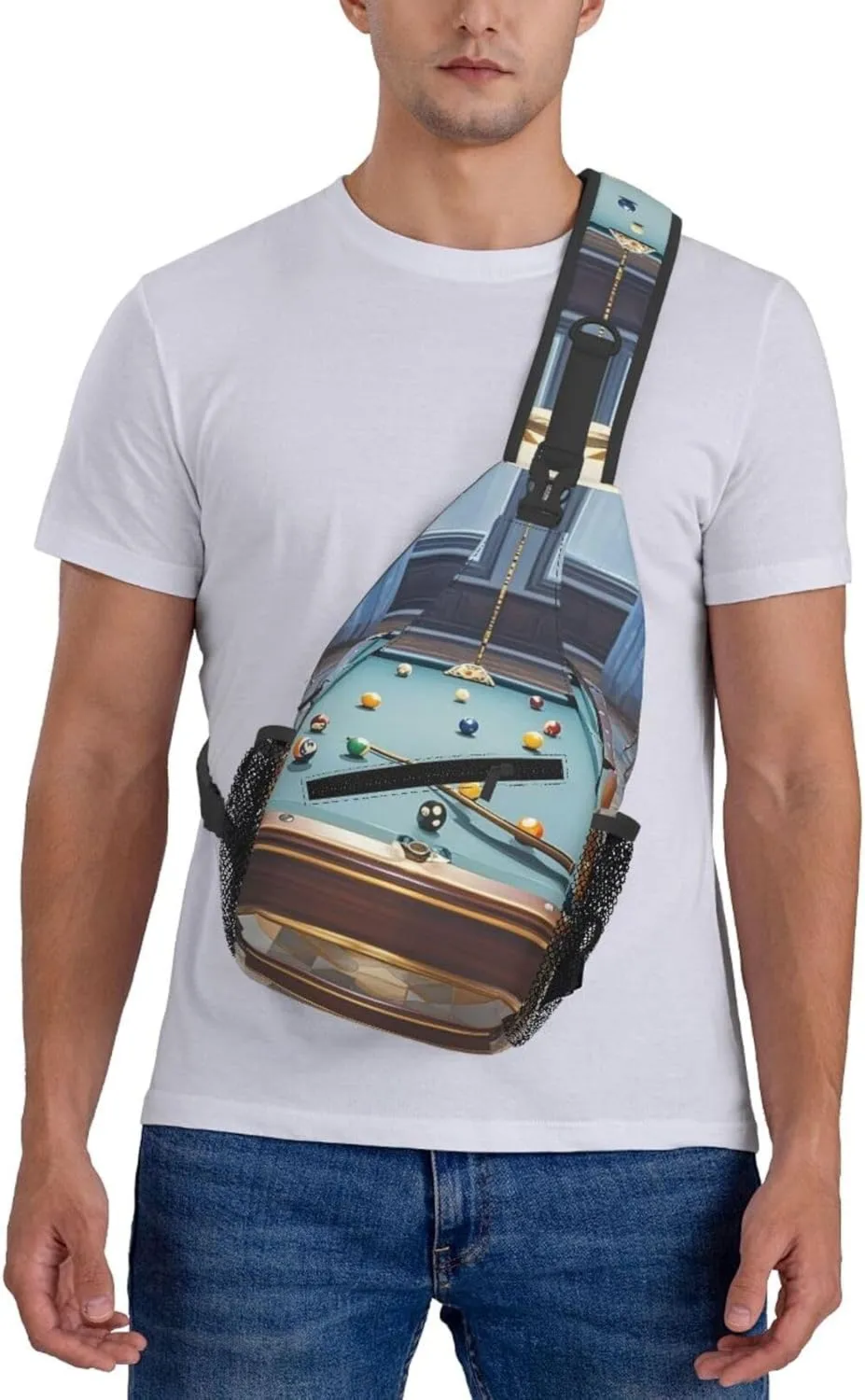 Cross Chest Bag Sling Backpack Cute Sea Animal Manatee Sling Bag Crossbody Shoulder Bag Travel Hiking Daypack