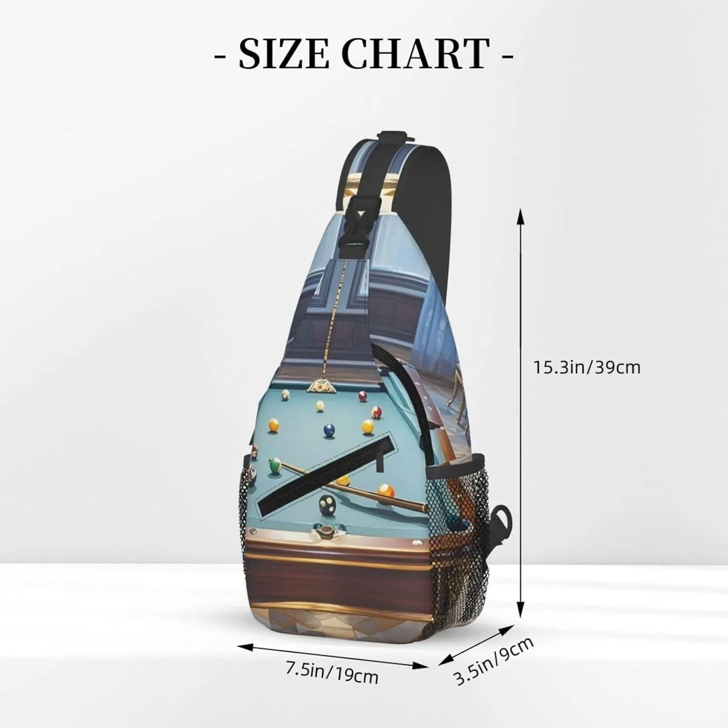 Cross Chest Bag Sling Backpack Cute Sea Animal Manatee Sling Bag Crossbody Shoulder Bag Travel Hiking Daypack