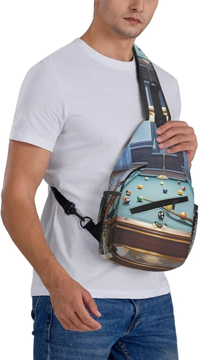 Cross Chest Bag Sling Backpack Cute Sea Animal Manatee Sling Bag Crossbody Shoulder Bag Travel Hiking Daypack