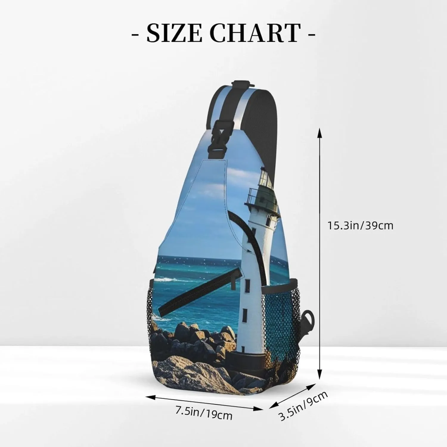 Cross Chest Bag Sling Backpack Rainbow Fish Scale Sling Bag Crossbody Shoulder Bag Travel Hiking Daypack