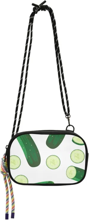 Crossbody Bag Cucumber and Vegetable Slices Cell Phone Purse Wallet with Credit Card Slots Multicolor Handbag with Adjustable Strap Fits Phone Keys And More