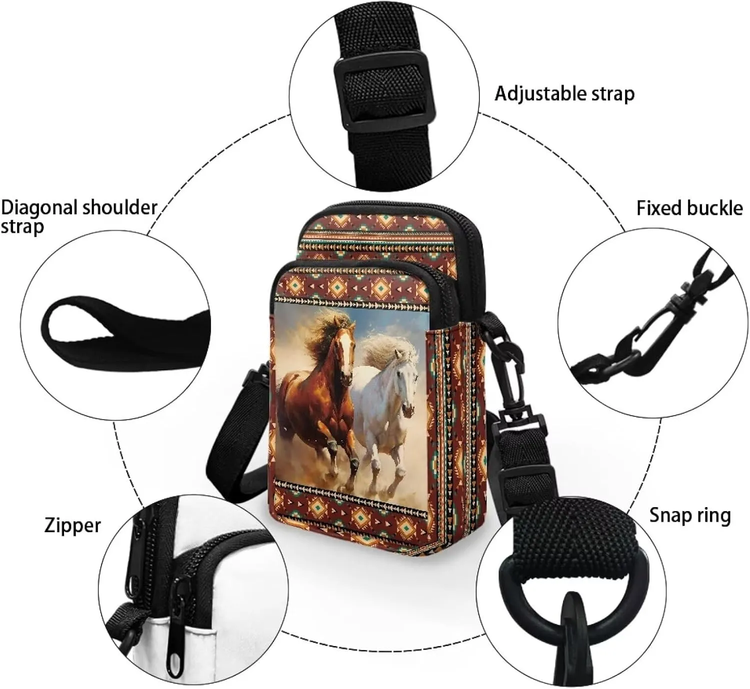 Crossbody Bag for Girls Cell Phone Purse for Kids Small Shoulder Bag Cross Body Pouch