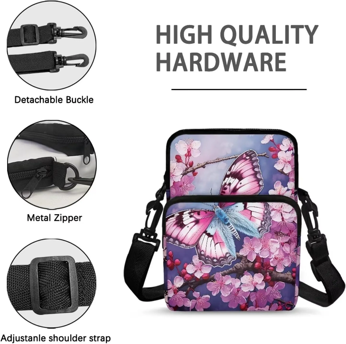 Crossbody Bag for Men Small Cell Phone Purse Wallet Women Shoulder Handbag Travel Gym Bag