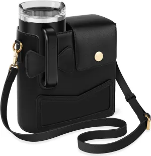 Crossbody Bag for Stanley Cup Purse, Outdoor Portable Water Bottle Holder with Adjustable Shoulder Strap