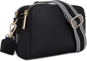 Crossbody Bag for Women Shoulder Bag for Women with Web Strap Camera Bag Handbag for Travel, Work