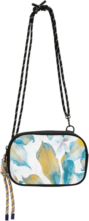Crossbody Bag Yellow Evergreen Plant Floral Cell Phone Purse Wallet with Credit Card Slots Multicolor Handbag with Adjustable Strap Fits Phone Keys And More