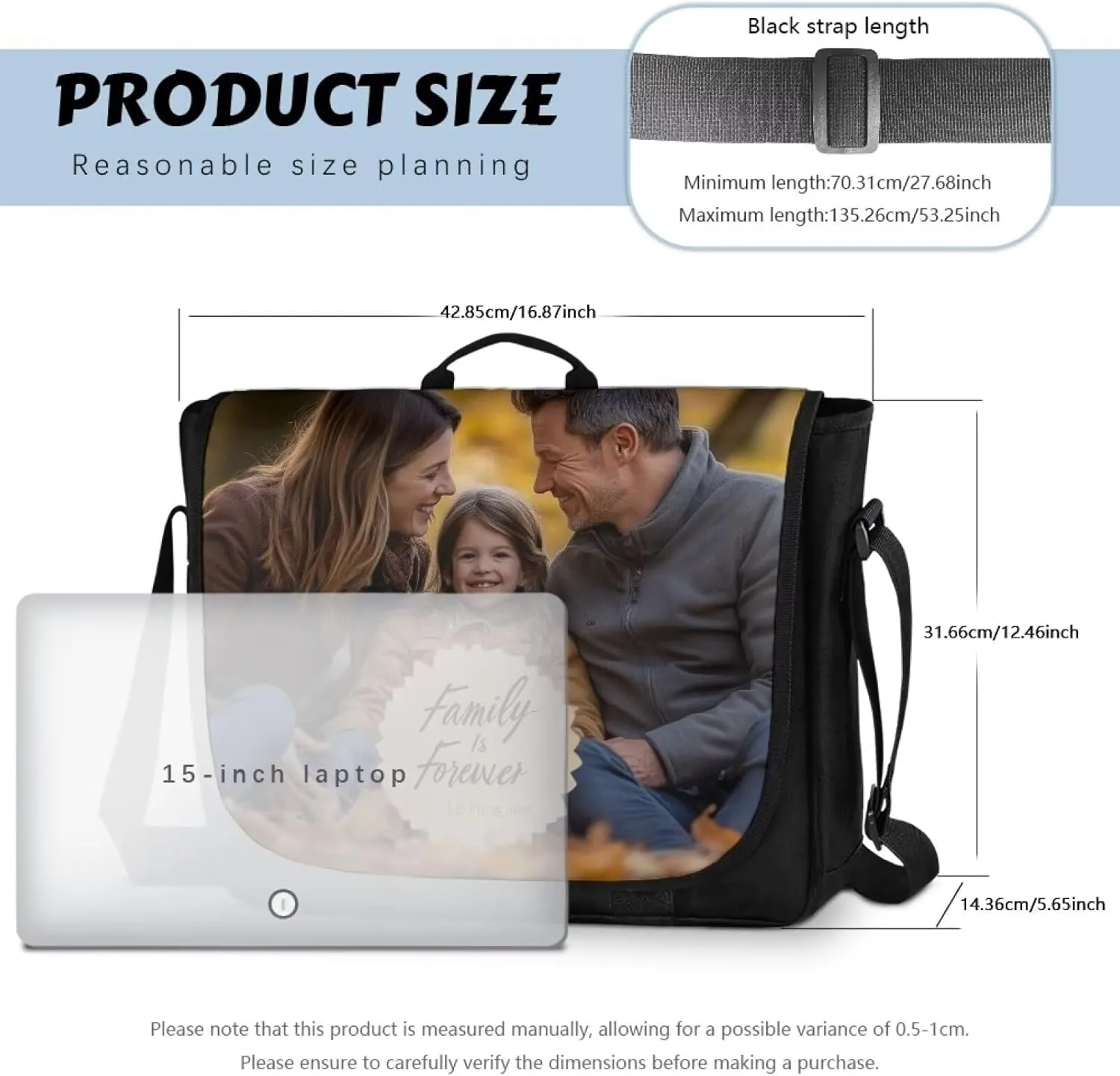 Crossbody bags for Women Large with Black Strap Length for Daily Use