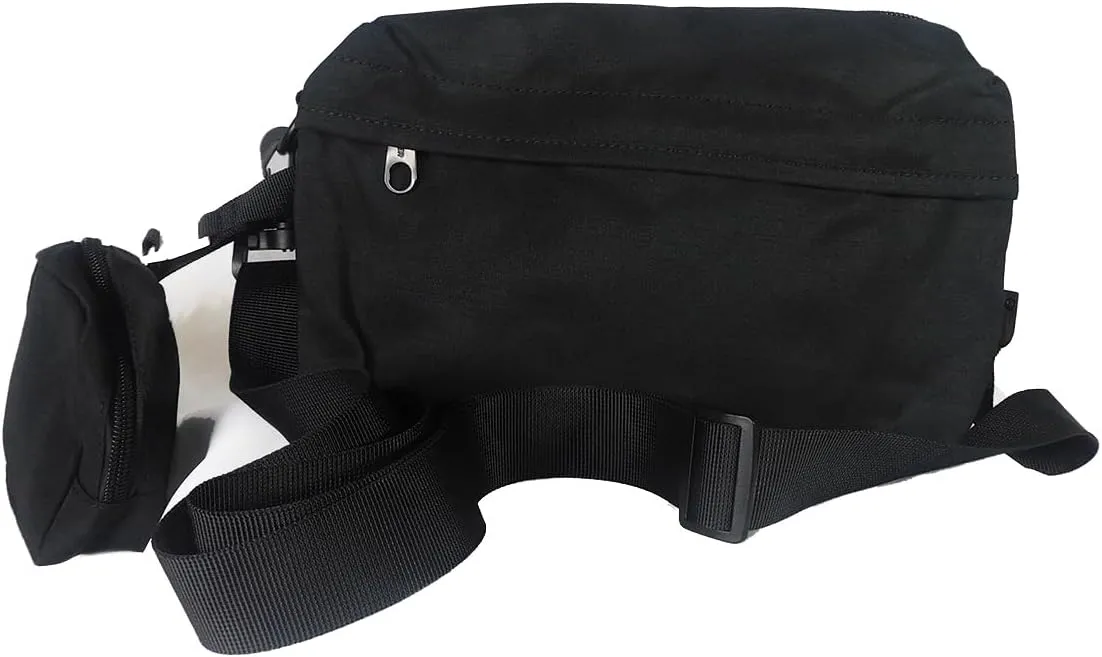 Crossbody Bags for Women, Nylon Crossbody Purses, Shoulder Messenger Bag Lightweight Waterproof Triple Zipper Purse Travel Organizer Credit Card Holder Extra Hanging Pouch (Black)