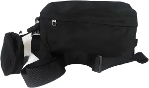 Crossbody Bags for Women, Nylon Crossbody Purses, Shoulder Messenger Bag Lightweight Waterproof Triple Zipper Purse Travel Organizer Credit Card Holder Extra Hanging Pouch (Black)