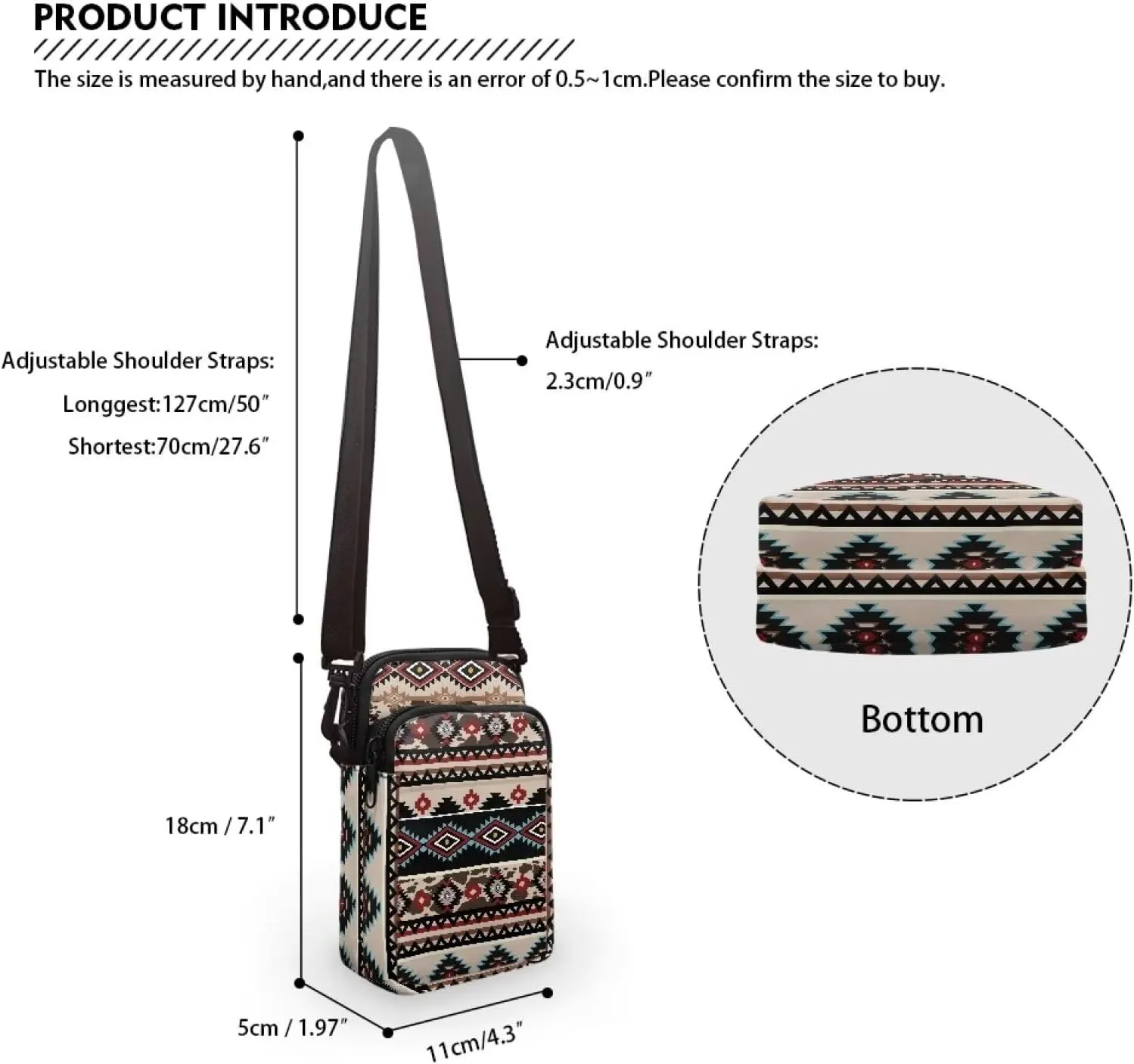 Crossbody Bags for Women Personalised Phone Purse Sling Coin Wallet Casual Messenger Bag