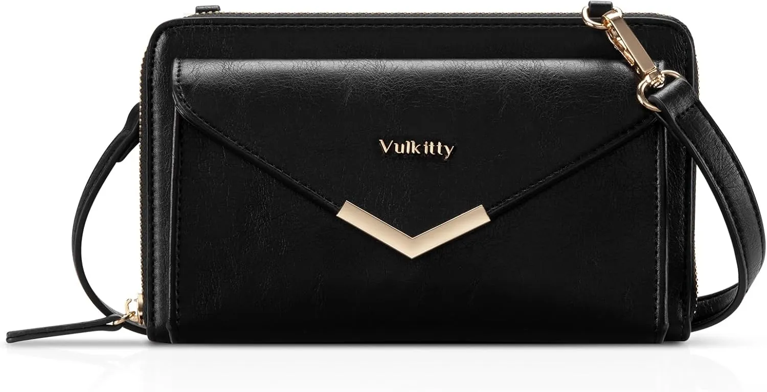 Crossbody Bags for Women, Purse Wristlet Wallet Crossbody Clutch with Card Slots and Adjustable Strap