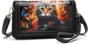 Crossbody Bags For Women Wristlet Wallet Phone Purse Shoulder handbags Multi-Function Small RFID Clutch Card Holder…