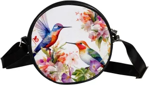 Crossbody Bags for Women,Crossbody Bag Men,Small Sling Bag,Flowers and Birds Flower Bush,Crossbody Purse