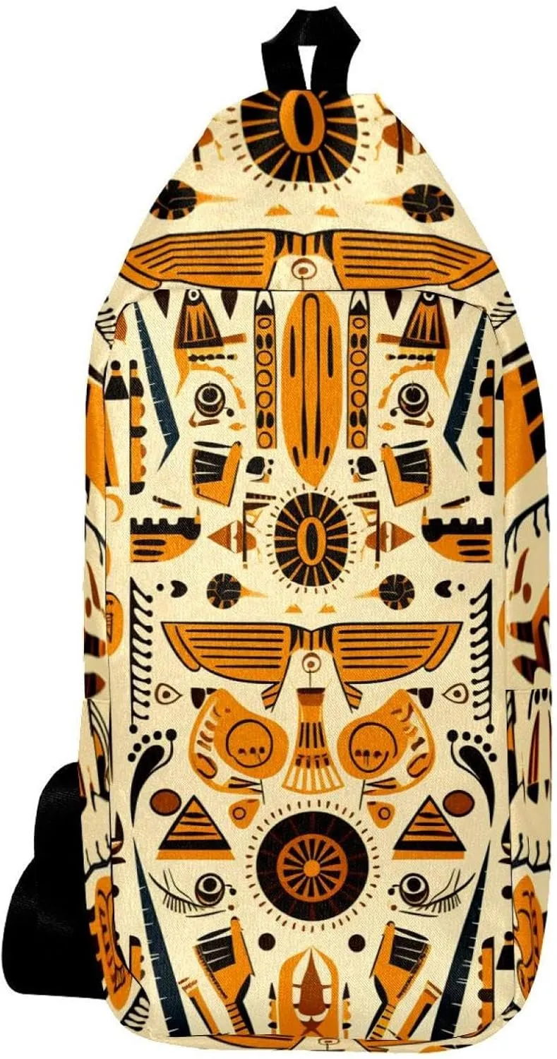 Crossbody Bags for Women,Crossbody Bag Men,Small Sling Bag,Vintage Aged Egyptian Ethnicity,Crossbody Purse