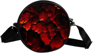 Crossbody Bags for Women,Crossbody Bag Men,Small Sling Bag,Volcano Surface Texture,Crossbody Purse
