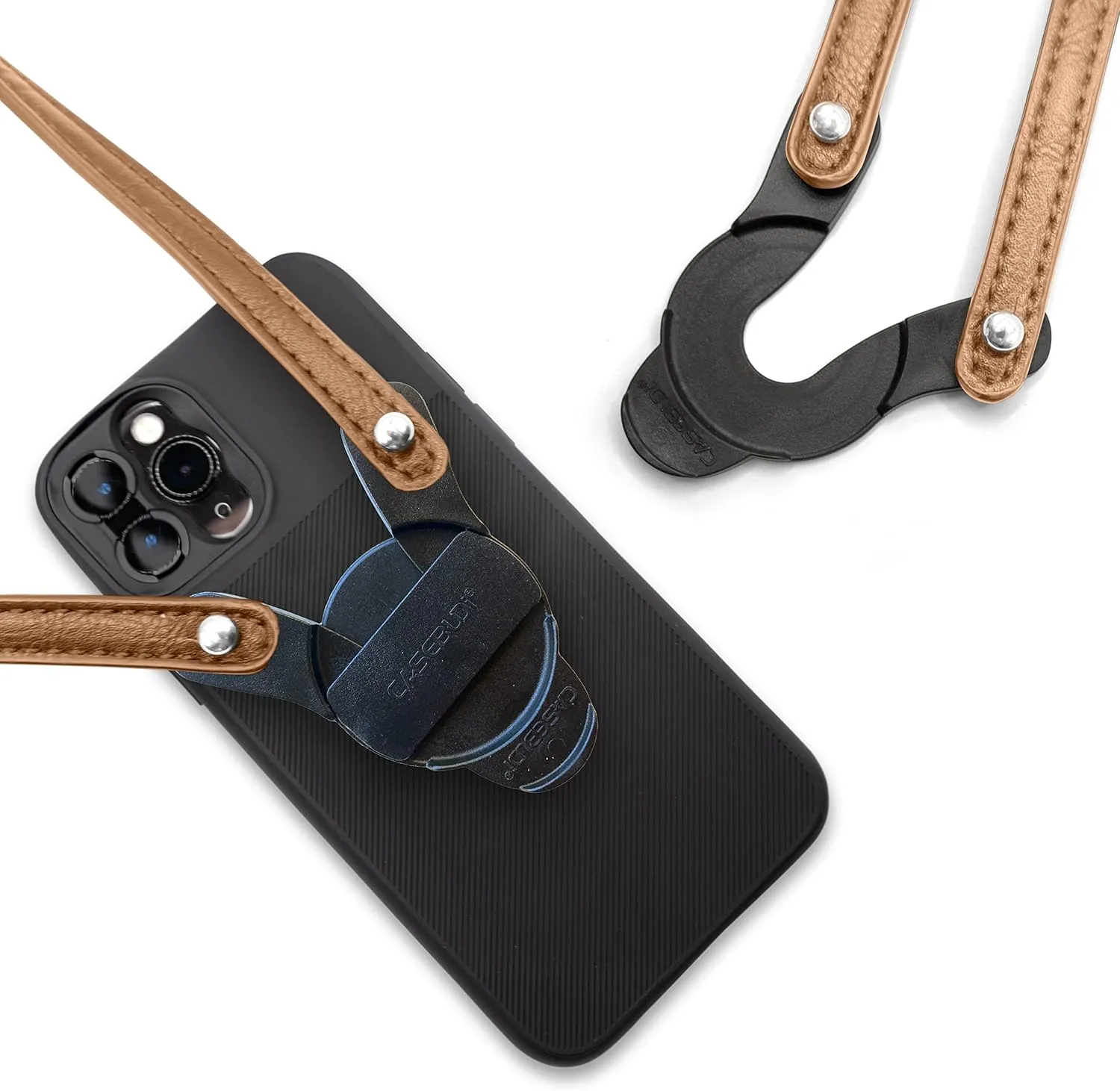 Crossbody Phone Lanyard Compatible with included Disc- Regular Size | (Camel)