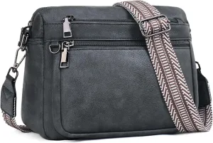 Crossbody Purses for Women Trendy,Vegan Leather Crossbody Bags,Cell Phone Camera Shoulder Handbags with Card Slots