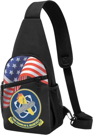 Crossbody Shoulder Chest Bag USS Franklin D.Roosevelt Cv-42 Fashion One-Shoulder