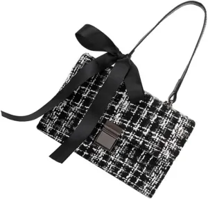 Crossbody Sling Bag for Women Tote Handbag Woolen Cloth Shoulder Pouch Stylish Functional Suitable for Occasions