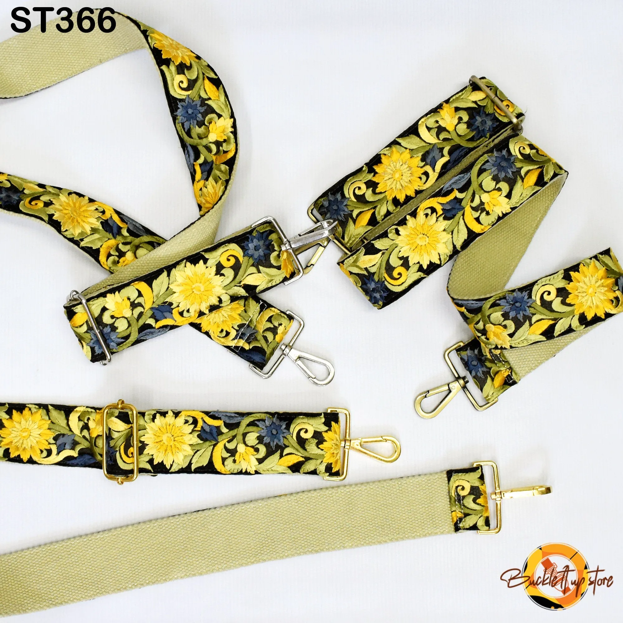 Crossbody Strap for Purses Handbag Embroidered Purse Strap Boho Bag Strap Floral Embroidery Replacement Strap Boho Guitar Strap Gift for her