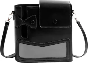 Crossbody Water Bottle Bag with Adjustable Shoulder Strap,Purse with Water Cup Pocket,Bottle Holder Bag Purse for Daily Life (BLACK)